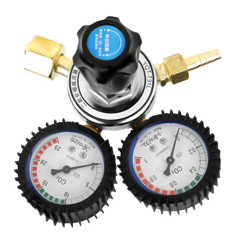 CO2 Gas Bottle Regulator Carbon Dioxide Welding Pressure Reducer G5/8