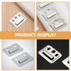 HEMOTON 100pcs Wall Buckle Interlocking Hanging Bracket Couch Clips Wall