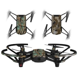 Skin Decal Wrap 2 Pack for DJI Ryze Tello Drone WraptorCamo Grassy Marsh Camo Seafoam Green Drone NOT Included