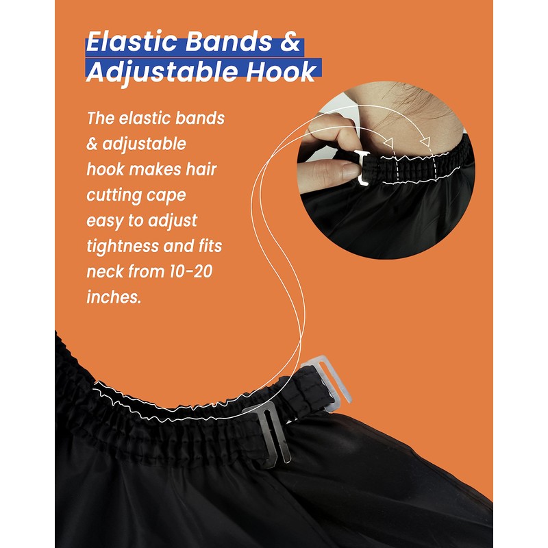 MoHern Barber Cape, 2PCS Waterproof Polyester Salon Hair Cutting Cape,