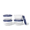 DURA LIVING 8-Piece Glass Food Storage Containers Set (4 Containers