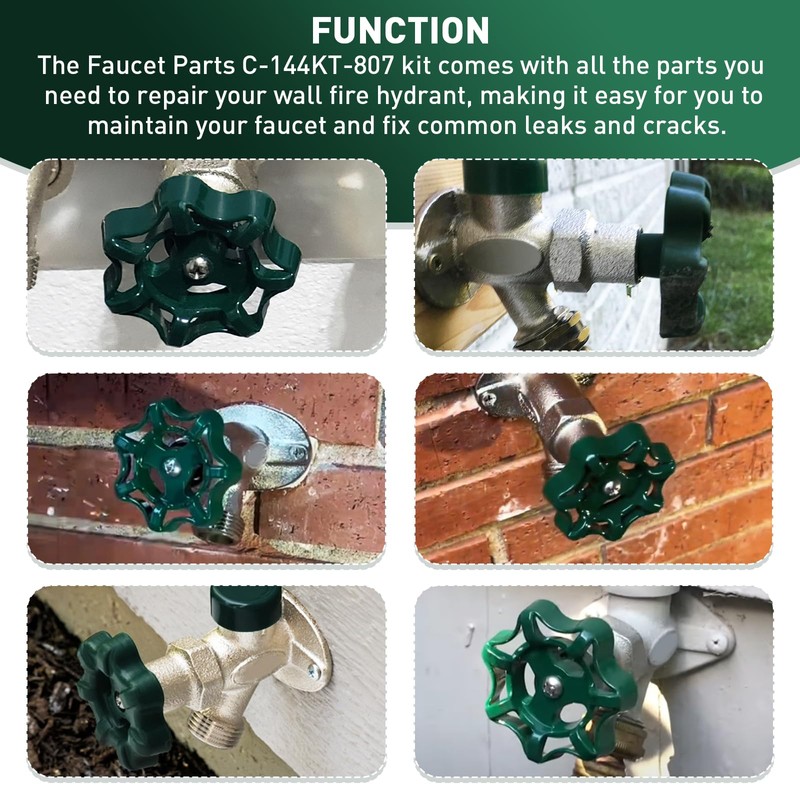 Aulpq for C-144KT-807 Outdoor Faucet Repair Kit, for C-144/244 Series
