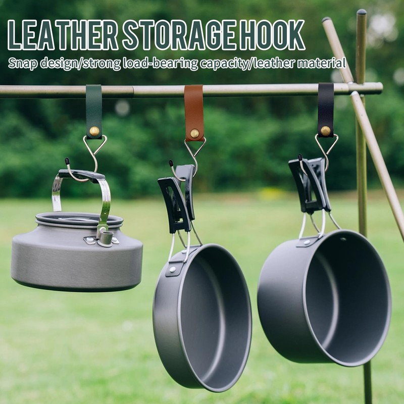 Leather S Hooks, Pack of 12 Hooks for Clothes Rail,