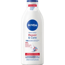 NIVEA Body Lotion Repair & Care, Body Cream for Very Dry Skin & to Relieve Tension Feelings, Body Lotion with Glycerin, Niacinamide & Provitamin B5 (400 ml)