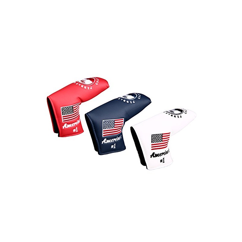 Premium PU Leather ★ Putter Cover ★ American Flag Pattern