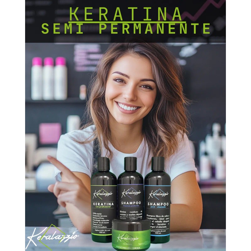 Keratina Premium Uso Profesional + Kit Post Alaciado