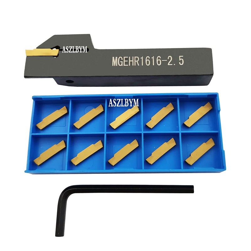 ASZLBYM Lathe Grooving Tool Holder Grooving Cut-Off Tool Holder MGEHR1616-2.5