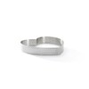 DE BUYER PERFORATED TART RING, Heart, in Stainless Steel, 0.75-Inch