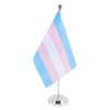 COHEALI 2 Sets Polyester Rainbow Pride Desk Flag Support Small