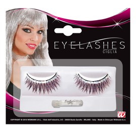 Künstliche Wimpern silber-schwarz