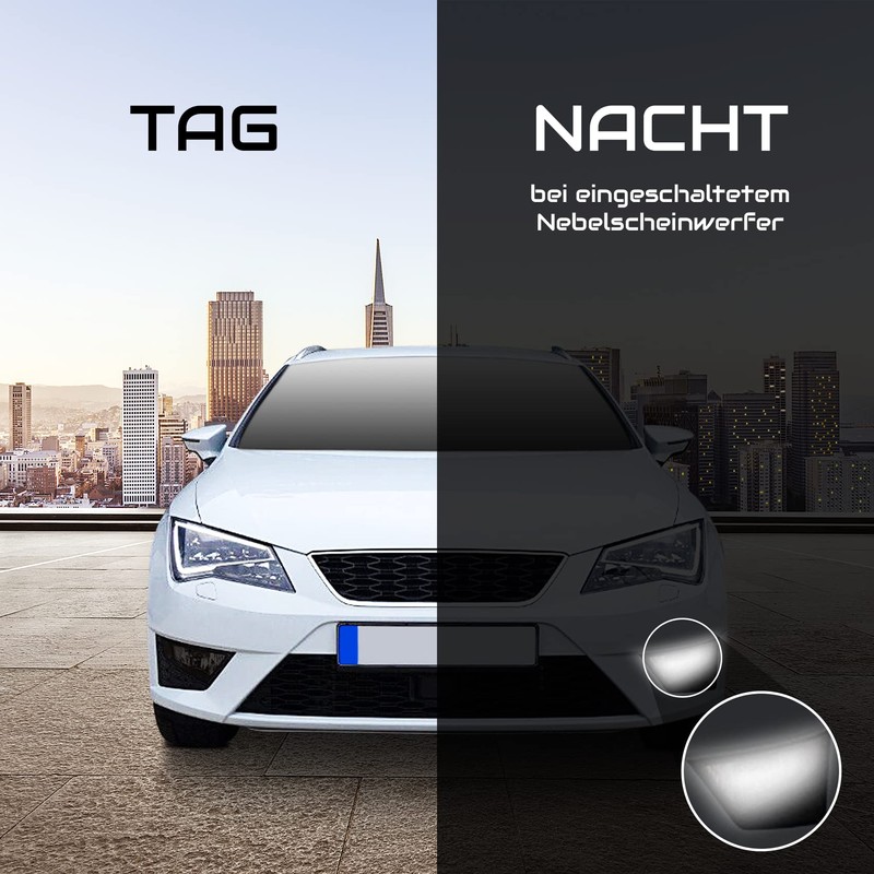 Fog lamp daytime running lights foils set tint film stickers,