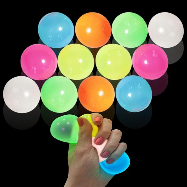 Glow in The Dark Sticky Fidget Toys, Ceiling Balls Sensory