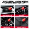 10 Brochas para Detallado Automotriz, Cepillos Suaves Microfibra