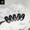  No.1204 Handmade Nail Tips - Short Ballerina / No.1204