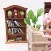 1:12 Dollhouse Miniature Furniture Wood Bookcase Bookshelf Cabinet Home Decor