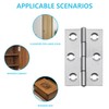 20 Pcs Metal Hinges, Folding Butt Hinge, 2 Inch Door