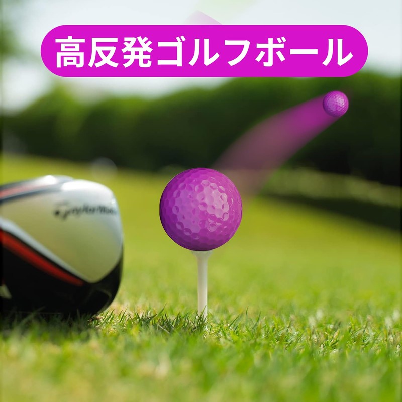 znlaku Golf Balls, Stand Out, Color Golf Ball, 2-Piece Construction,