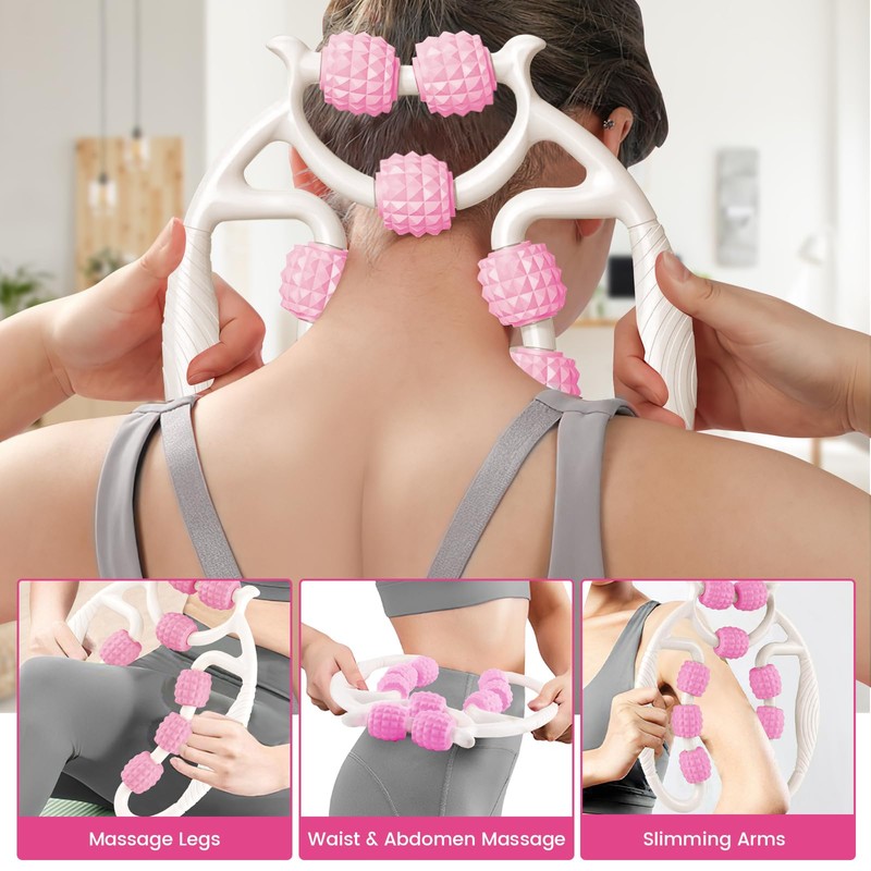 HYran Massage Roller, Massage Roller Legs, Massage Roller with Handle