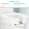 Vive Toilet Seat Riser for Seniors - Universal Fit -