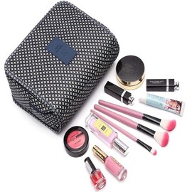 Travel Toiletry Bag, Hanging Toiletries Wash Bag Makeup Cosmetic Organizer Bags for Women Girls Kids Waterproof Foldable (Stars)