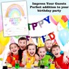 Birthday Party Invitation Cards, Rainbow Happy Birthday Party Invites, Colorful