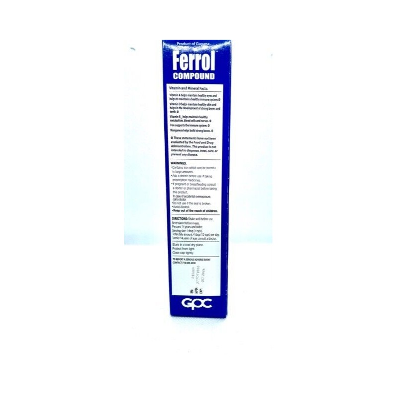 Ferrol Compound Supplement Dietetico Liquido 6.76 oz
