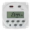 Baomain Time Switch Relay,Digital LCD Programmable Timer,12V DC/AC Input,200-250V 16A