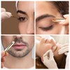 3Pcs Eyebrow Tweezers Set, Professional Stainless Steel Slant Tweezer