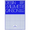 Canson A4 90 GSM Short Side Glued Pad Blue Print
