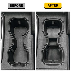 Maxzina Cup Holder Compatible with 2022-2025 2026 Nissan Frontier Silicone Insert Center Console Cup Holder Silicone Black Bottle Holder Interior Decoration for 2024 Frontier Accessories