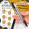 G4GADGET Pack of 50 Black Pens - Smooth Writing Ballpoint