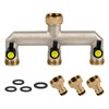 HONPHIER Garden Hose Splitter Brass 3/4" to 1/2" Outside 3