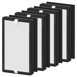 XBWW 4 Packs IAF-H-100C Filter C Replacment Kit Compatiable with Idylis Air Cleaner Purifiers IAP-10-280 & IAP-10-200 (4 Pack Hepa Filters & 4 Activated Carbon Pre-Filters)