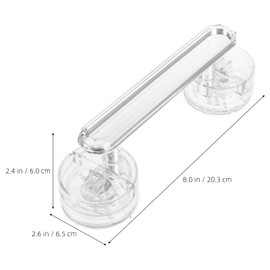 ARTIBETTER Suction Cup Grab Bar, 8 Inch Removable Shower Safety Handle Bathtub Grip Anti Slip for Bathroom Bathtub Glass Door