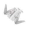 1 Pair Left + Right Nickel Plated Metal Folding Hinge