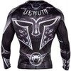 Venum Herren Gladiator 3.0 Lange Ärmel-Rashguard, Schwarz/Weiß, XL