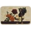 Mainstays TEXTURED PRINTED KITCHEN RUG/MAT (18"x30") WINE,ROSE FLOWERS & GRAPES,