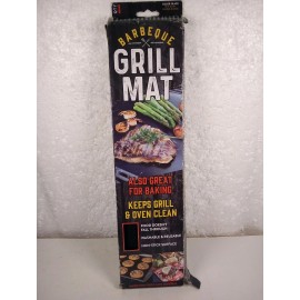 Barbeque BBQ BARBEQUE GRILL MAT Keeps Grill and Oven Clean 13 in x 16 in Box Has Damage
