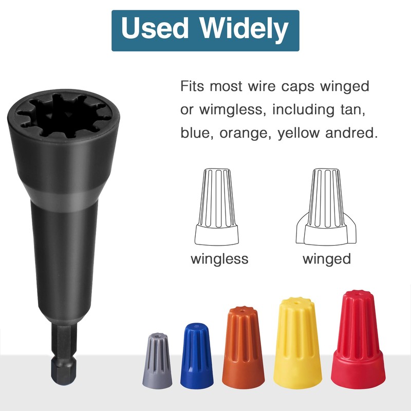 Wire Nut Twister,Wire Twisting Tool,Wire Nut Twiter for Drill,Spin Twist