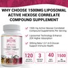 1500mg Liposomal Active Hexose Correlated Supplement,720 Soft Gels Beta-Glucans with