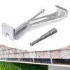 20 Pcs Gutter Hangers 5 Inch K Style with Pre-Inserted
