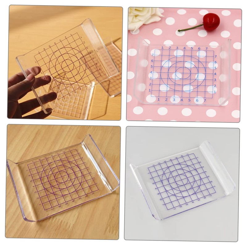 Operitacx 5pcs Polymer Clay Tools DIY Clay Rolling Mat Grid