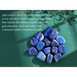 MAIBAOTA Lapis Lazuli Natural Crystals Bulk Polished Tumbled Stones Energy Balance Crystal Gemstones Vase Filler Decorative Stones Quartz Crystals