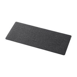 Sanwa Supply MPD-FLT2BK Felt Desk Mat (W x D x H): 23.6 x 11.8 inches (600 x 300 mm), Black