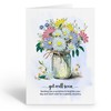 TUMYBee Get Well Soon Greeting Card, Flower Card for Get