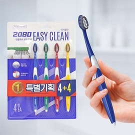 Aekyung 2080 Easy Clean Double Fine Bristle 8-pack x 3 packs (Total 24 pieces) Gentle Care / 애경 2080 이지클린 이중미세모 8입x3개 (총 24개) 저자극 틈새케어