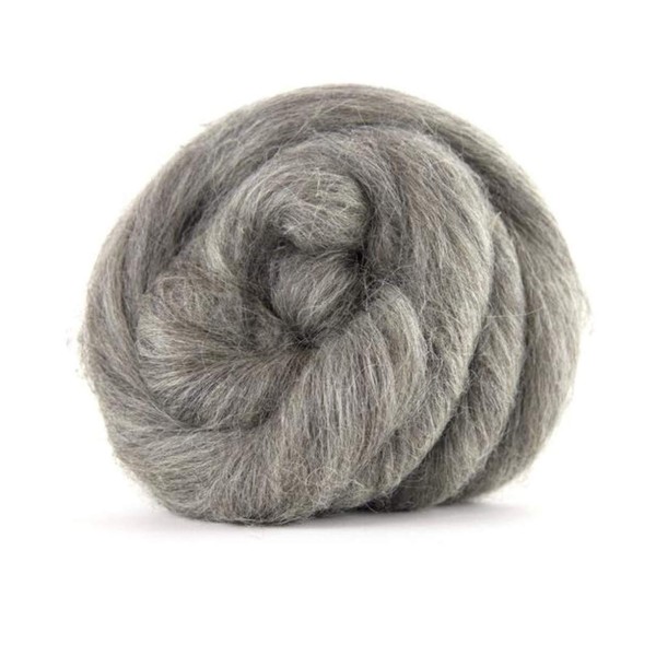 Light grey natural Herdwick wool rovings/tops
