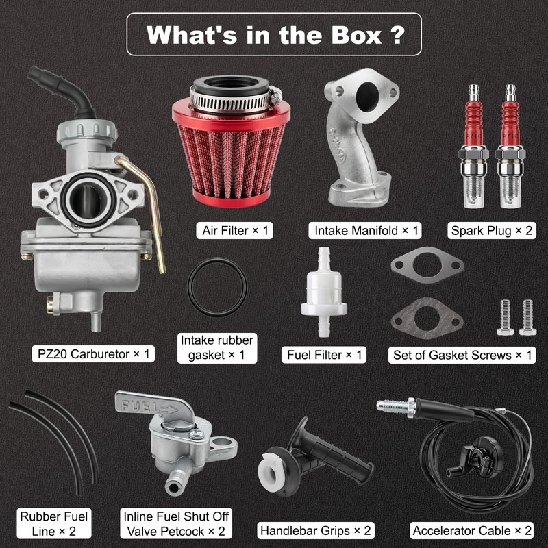 pz20 110cc Carburetor For Tao Tao ATV 110cc 125cc Go