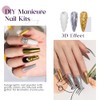 Decoración Uñas Polvo Cromo Efecto Espejo Colores Pigmentos Unas Manicura