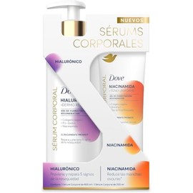 DOVE Pack Sérum Corporal en Crema A Hialurónico 400 ml + Niacinamida 200 ml